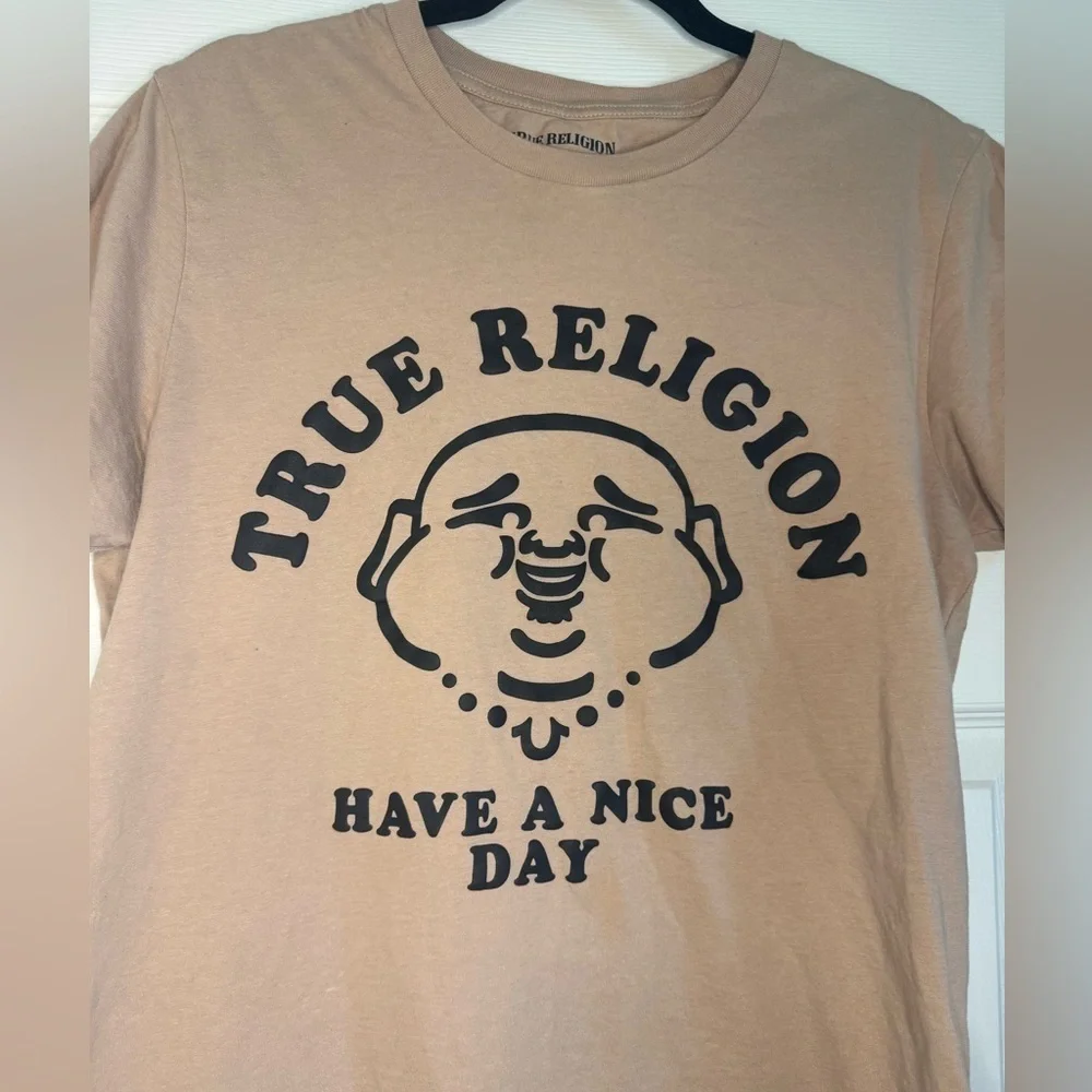 True Religion Tan Graphic T-Shirt
